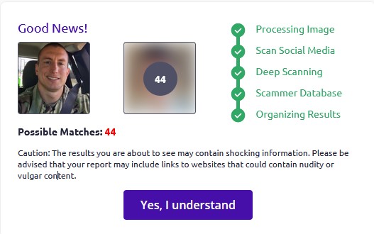 Scammers Photo Search finished scraping