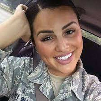 Scammers use this female photo of a solider to romance scam and catfish